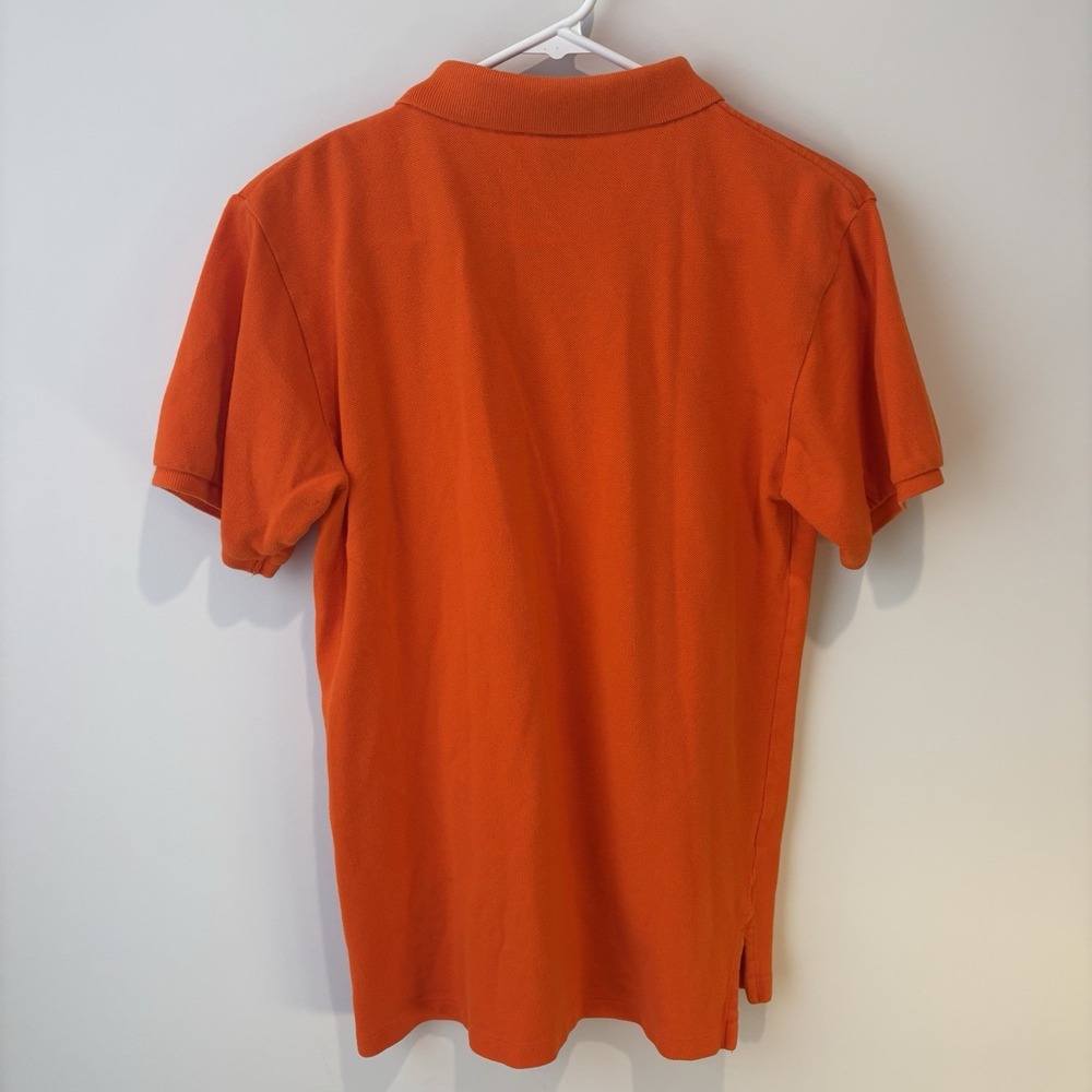 Polo Ralph Lauren Kids Youth Boys Polo Shirt Orange‎ Size L 16/18 Green Pony - Picture 5 of 8
